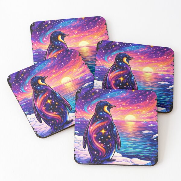 Item preview, Cosmic Penguin in the Arctic designed and sold by SOMANA7.