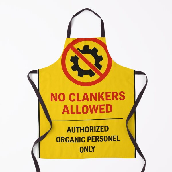 Item preview, funny no clankers, authorized only yellow sticker designed and sold by octozap.