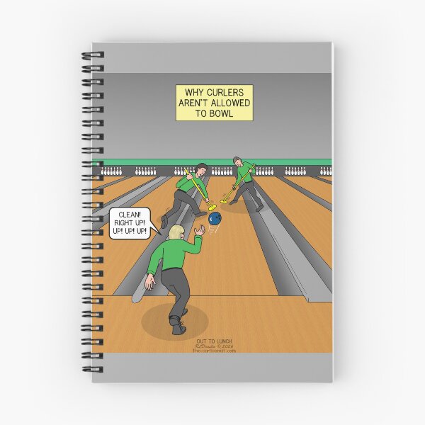 Item preview, Why curlers aren't allowed to bowl! designed and sold by Out to Lunch Cartoons and More.