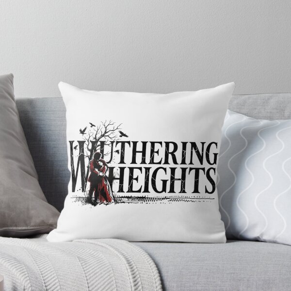 Artikelvorschau, Wuthering Heights Rote Silhouette Emily Bronte Gothic Romance entworfen und verkauft von Fenay Designs.