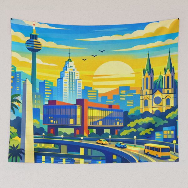 Item preview, São Paulo Travel Poster designed and sold by MatthewHeights.