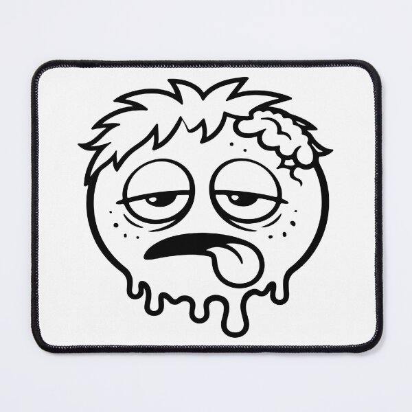 Item preview, Sleepy Zombie Emoji T-Shirt – Funny Tired Undead Face Cartoon, Droopy Eyes Tongue Out Minimal Line Art Emoji, Lazy Mood Meme Graphic Tee designed and sold by ArtZone1987.