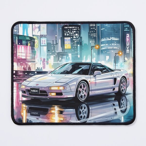 Item preview, Honda NSX NA1 Neon City Art Classic JDM Supercar Cyberpunk Illustration designed and sold by Motorline44.