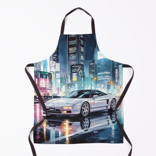 Item preview, Honda NSX NA1 Neon City Art Classic JDM Supercar Cyberpunk Illustration designed and sold by Motorline44.