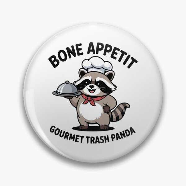 Item preview, Funny Foodie Raccoon Bone Appetit - Dumpster Diving Decal designed and sold by Mr-wow.