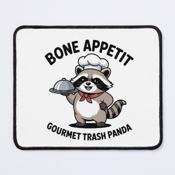 Item preview, Funny Foodie Raccoon Bone Appetit - Dumpster Diving Decal designed and sold by Mr-wow.