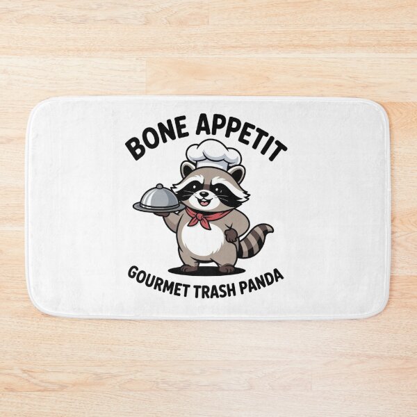 Item preview, Funny Foodie Raccoon Bone Appetit - Dumpster Diving Decal designed and sold by Mr-wow.