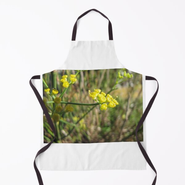 Item preview, Macro Close-Up Of Tiny Yellow Wildflowers With Green Stems And Soft Bokeh Background designed and sold by Nmallia.