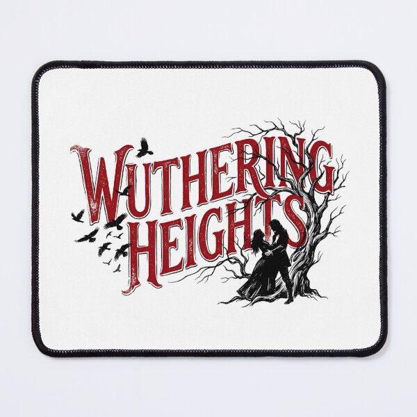 Item preview, Wuthering Heights Red Typography Emily Bronte Dark Academia designed and sold by Fenay Designs.