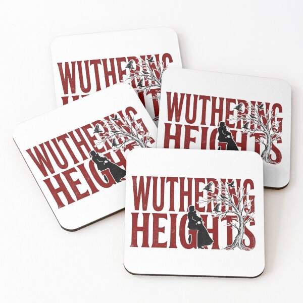 Item preview, Wuthering Heights Red Typography Emily Bronte Gothic Romance designed and sold by Fenay Designs.