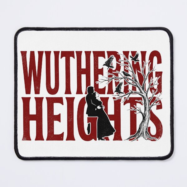 Item preview, Wuthering Heights Red Typography Emily Bronte Gothic Romance designed and sold by Fenay Designs.