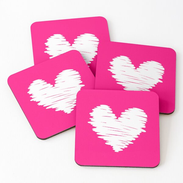Item preview, Hot pink Heart doodle designed and sold by RedStormCloud.
