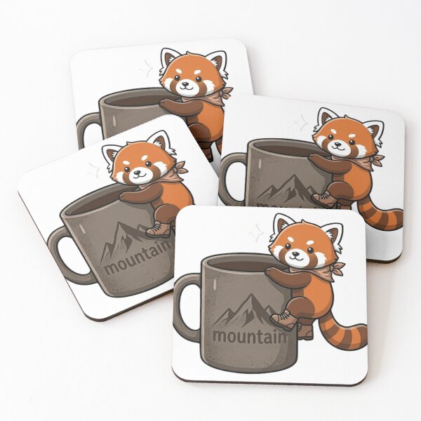 Item preview, Explore Now Coffee First Cute Red Panda – Camping Coffee Lover Adventure Design designed and sold by snaperos.