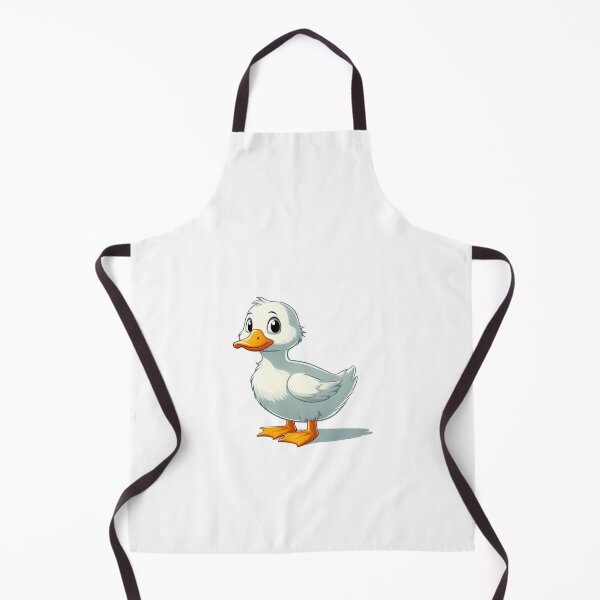Item preview, A cute cartoon duckling with big expressive eyes and orange feet, standing in a friendly pose. designed and sold by cave-canvas.