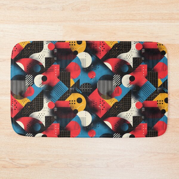 Item preview, Modern Abstract Geometric Bauhaus Style Pattern designed and sold by NTGUILTY.