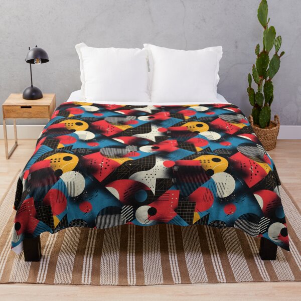 Item preview, Modern Abstract Geometric Bauhaus Style Pattern designed and sold by NTGUILTY.