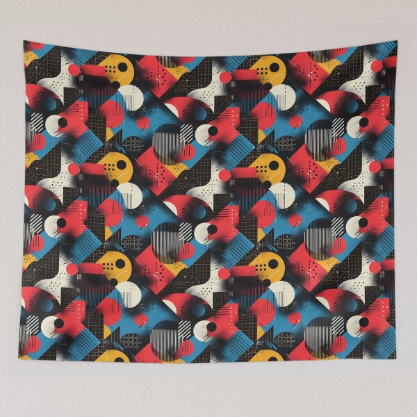 Item preview, Modern Abstract Geometric Bauhaus Style Pattern designed and sold by NTGUILTY.