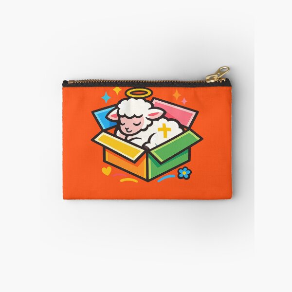 Item preview, Minimalist design of a stylized lamb inside a box  designed and sold by Moonshroomarts.