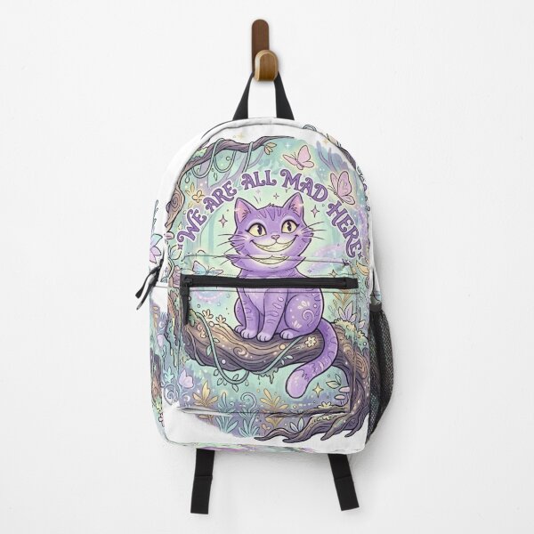 Item preview, Whimsical Purple Cat in Enchanted Wonderland Forest designed and sold by Rose Collection Shop.