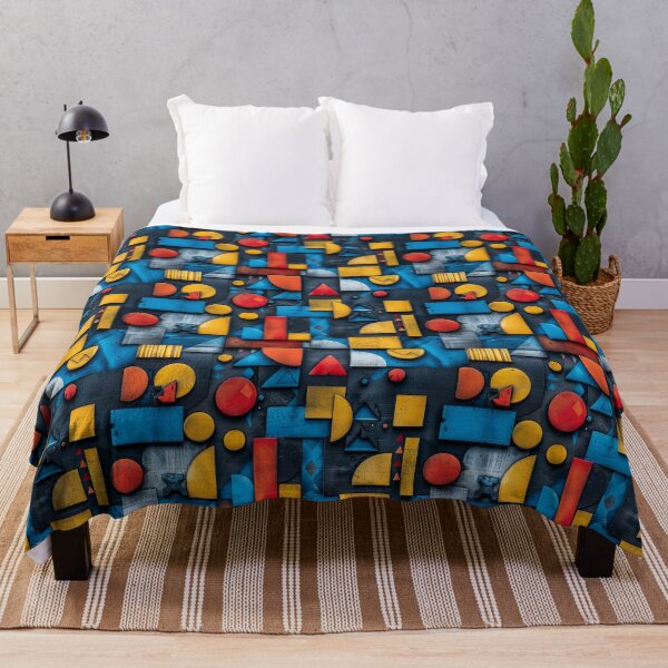 Item preview, Industrial 3D Abstract Geometric Block Pattern designed and sold by NTGUILTY.