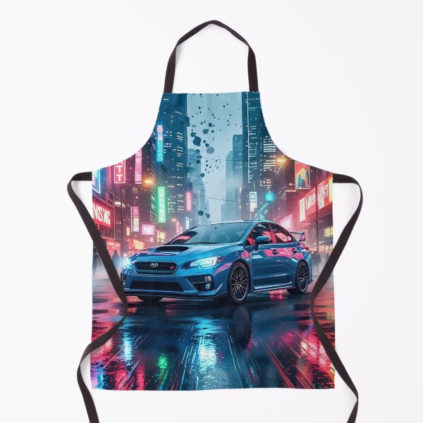 Item preview, Subaru WRX STI Neon City Art JDM Rally Performance Cyberpunk Illustration designed and sold by Motorline44.