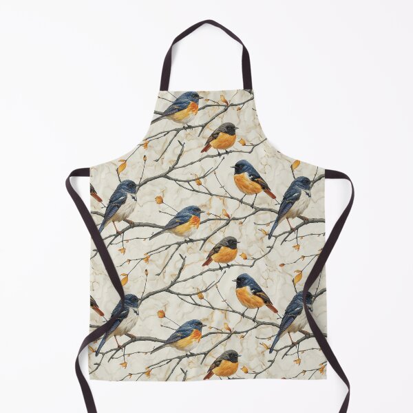 Item preview, Vintage Birds on Branches Marble Pattern designed and sold by NTGUILTY.