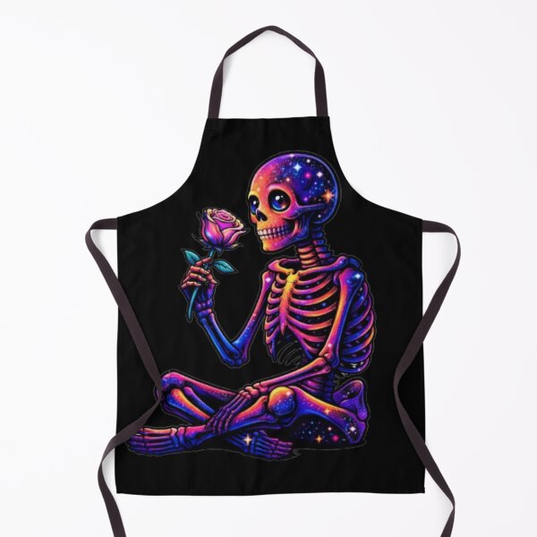 Item preview, Galaxy Skeleton Holding a Rose designed and sold by SOMANA7.