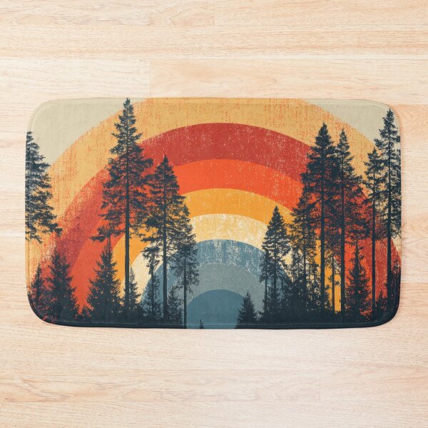 Item preview, Colorful sunset over a forest designed and sold by anytka.