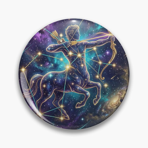 Item preview, Póster de arte mural cósmico del signo zodiacal Sagitario y la constelación astrológica. designed and sold by avsroding.