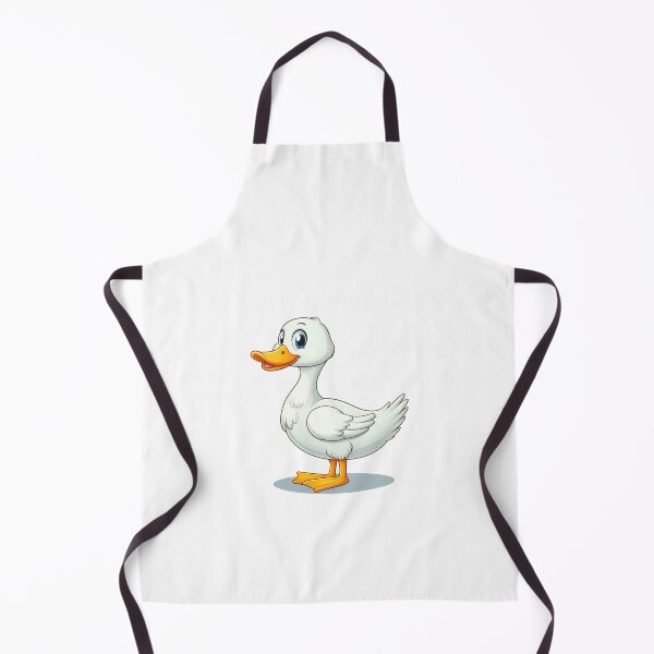 Item preview, A cheerful cartoon duck with a bright yellow beak and feet, standing proudly against a simple background. designed and sold by cave-canvas.