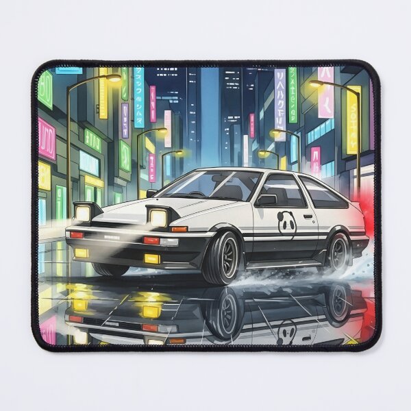 Item preview, Toyota AE86 Trueno Neon City Art JDM Drift Legend Cyberpunk Illustration designed and sold by Motorline44.