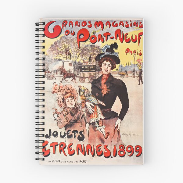 Item preview, Vintage 1899 Paris Pont Neuf Toys Christmas Poster designed and sold by TheSoulOfArt.