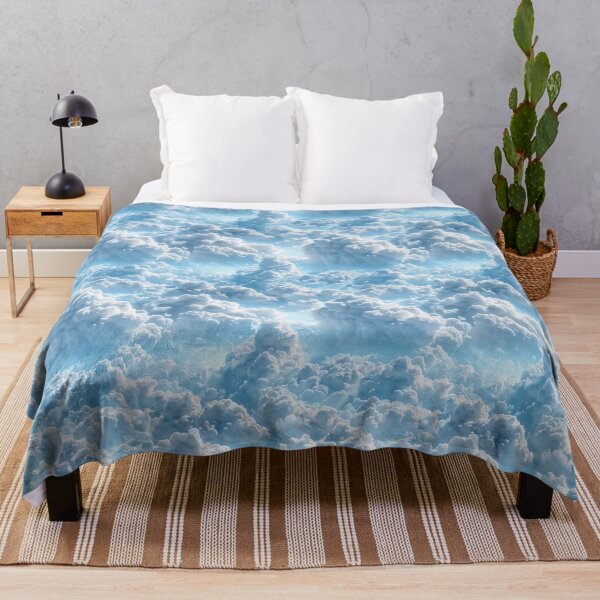 Item preview, Dreamy Soft White Clouds Blue Sky Pattern designed and sold by NTGUILTY.