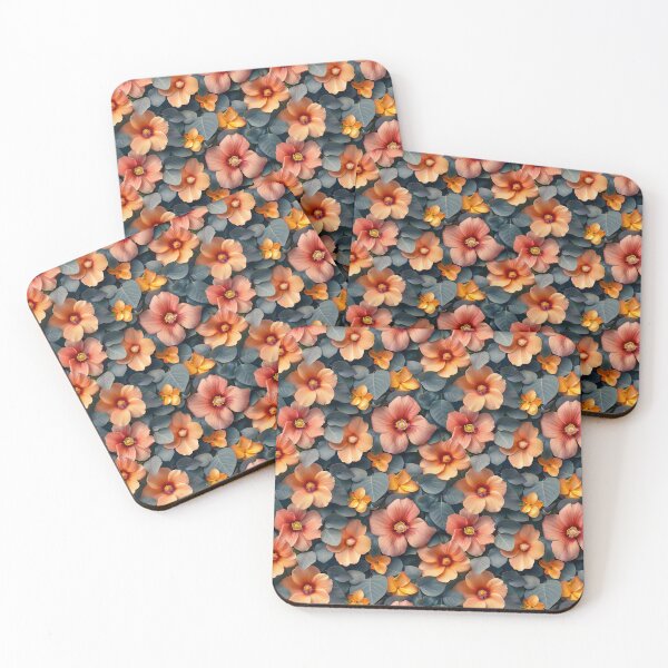 Item preview, Elegant Apricot Floral and Eucalyptus Pattern designed and sold by NTGUILTY.