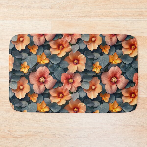 Item preview, Elegant Apricot Floral and Eucalyptus Pattern designed and sold by NTGUILTY.