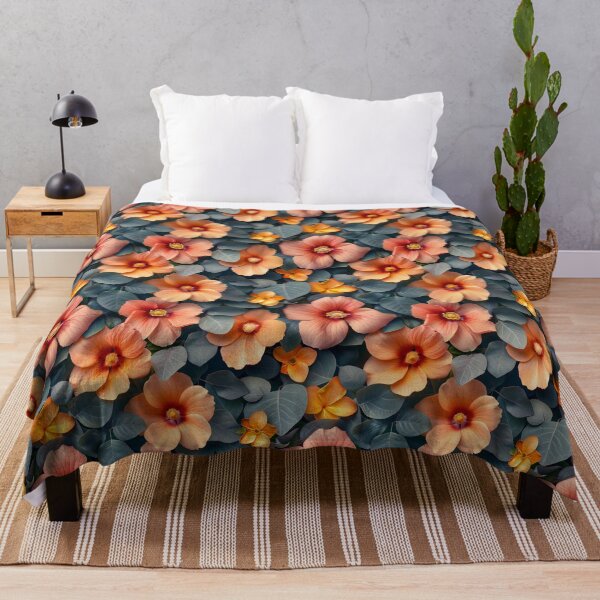 Item preview, Elegant Apricot Floral and Eucalyptus Pattern designed and sold by NTGUILTY.