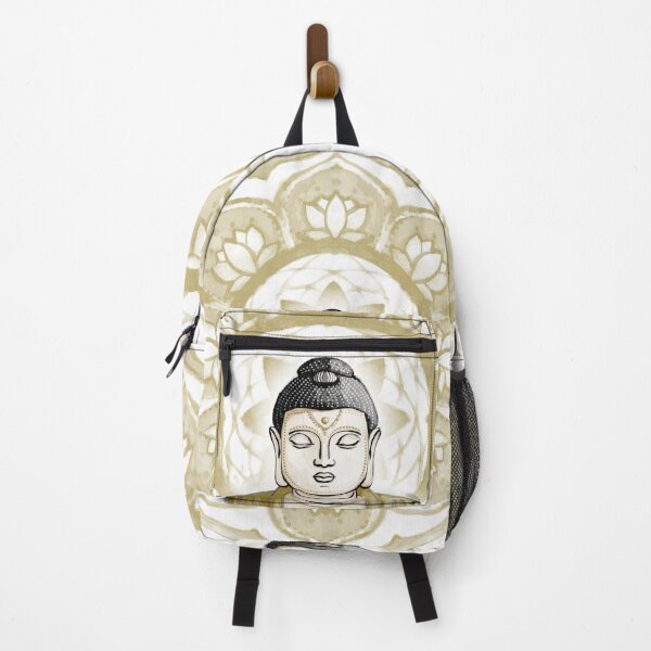 Item preview, Buddha Padma Watercolor - Fawn Coal Ochre - Ochre Halo designed and sold by Irene Estelle.