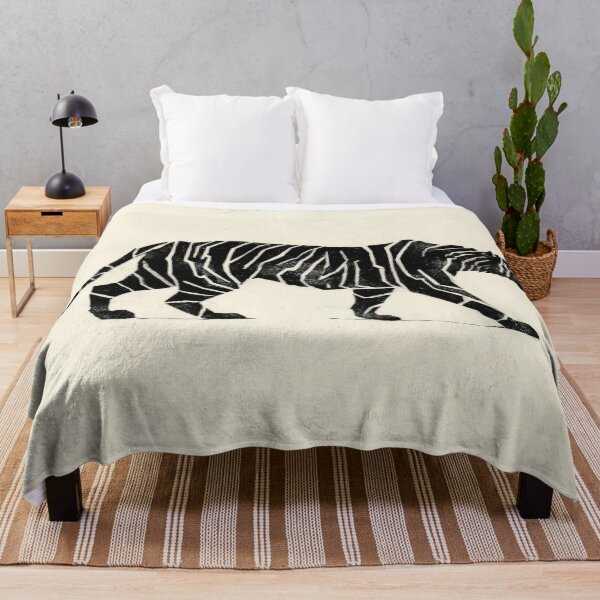 Item preview, Tiger walks on a plain surface designed and sold by anytka.