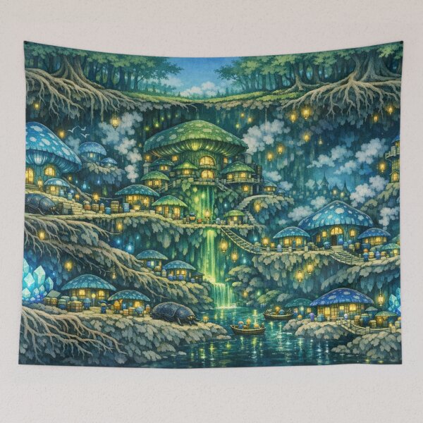 Item preview, Underground Mushroom Metropolis designed and sold by CTRL+ALT+Divine.