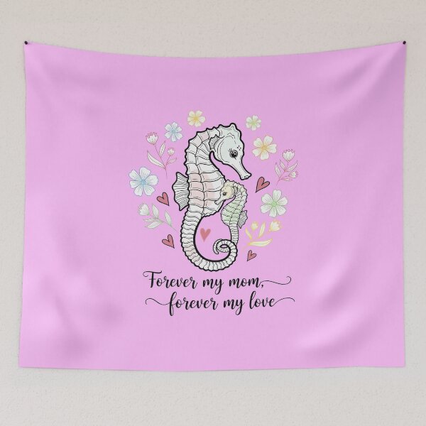 Item preview, Forever My Mom, Forever My Love – Mother and Baby Seahorses designed and sold by Sea Gem.