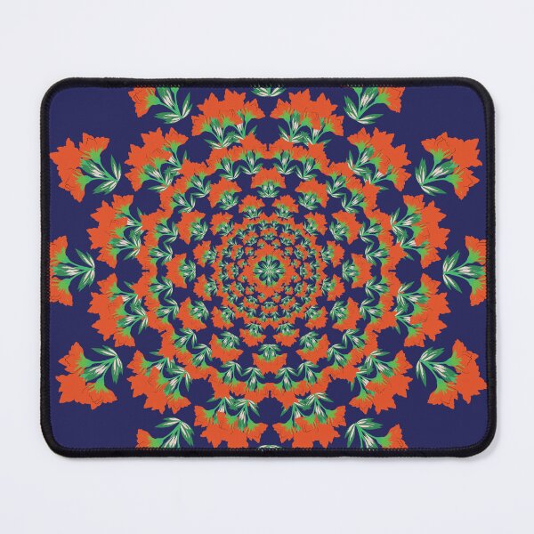 Item preview, Vibrant Leaf Spiral Mandala designed and sold by OIL Pattern Design .