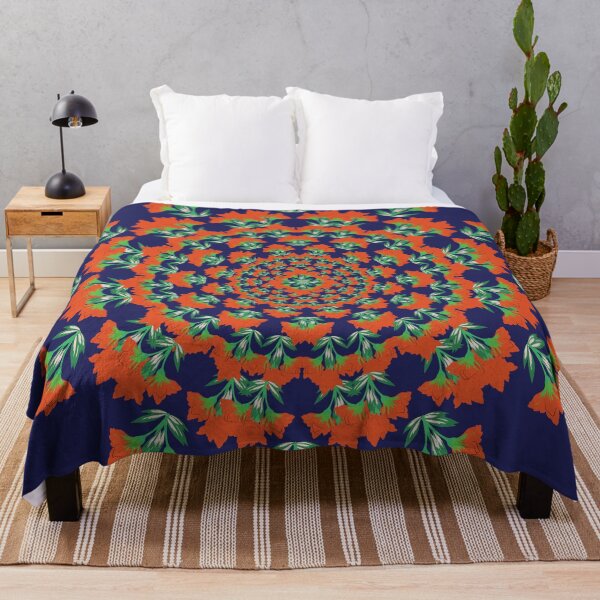 Item preview, Vibrant Leaf Spiral Mandala designed and sold by OIL Pattern Design .