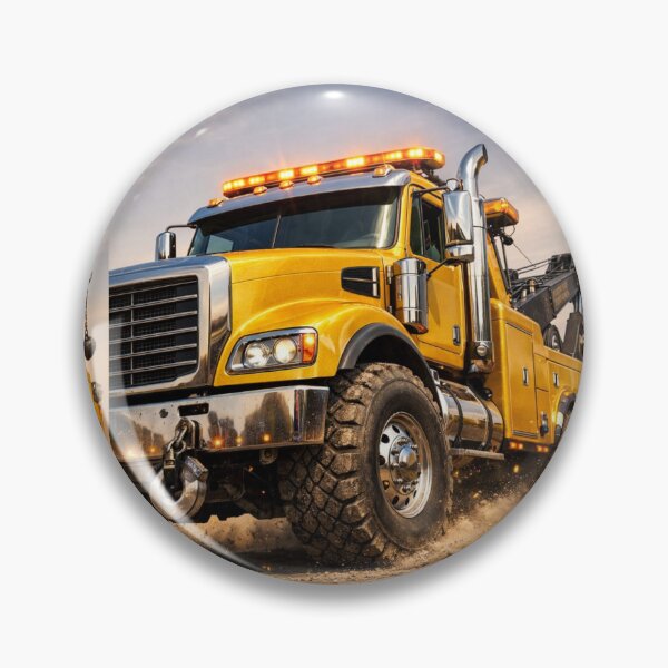 Item preview, Yellow Tow Truck – Hyper Realistic 3D Off-Road Vehicle 3/4 Front View designed and sold by Creative Design Studio.