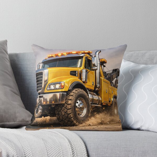 Item preview, Yellow Tow Truck – Hyper Realistic 3D Off-Road Vehicle 3/4 Front View designed and sold by Creative Design Studio.