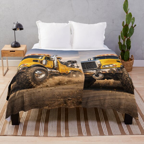 Item preview, Yellow Tow Truck – Hyper Realistic 3D Off-Road Vehicle 3/4 Front View designed and sold by Creative Design Studio.