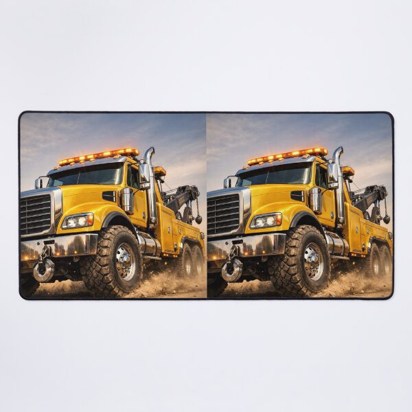Item preview, Yellow Tow Truck – Hyper Realistic 3D Off-Road Vehicle 3/4 Front View designed and sold by Creative Design Studio.