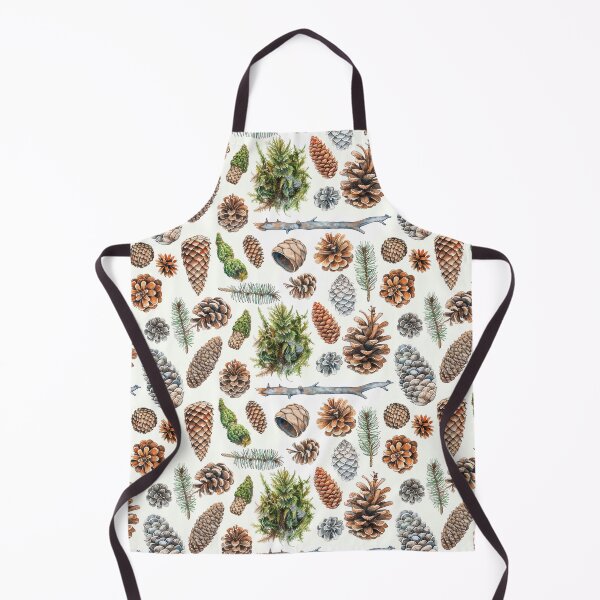 Item preview, Rustic Watercolor Forest Pinecone and Moss Pattern designed and sold by NTGUILTY.