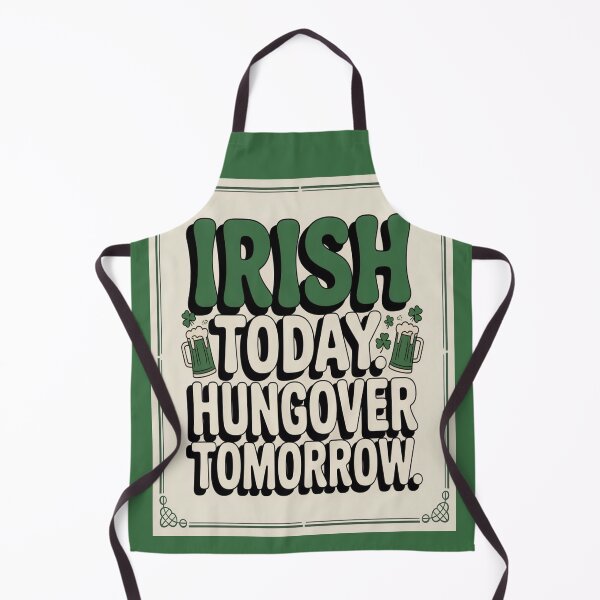 Item preview, Irish Today Hungover Tomorrow Funny St. Patrick’s Day Beer-Shamrock Drinking Humor designed and sold by InspiredCreatives.