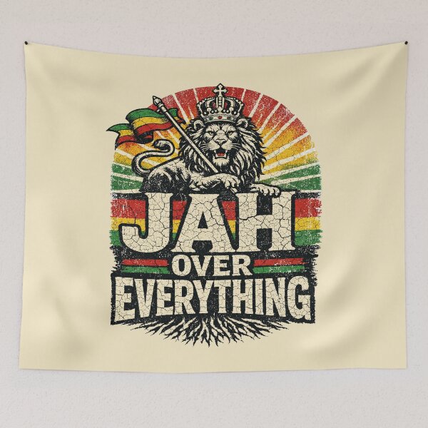 Item preview, Jah Over Everything designed and sold by SavvyEarth.