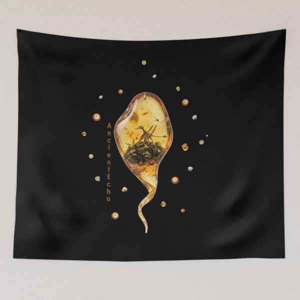 Item preview, Ancient Echo – Amber Drop with Mini Dinosaur designed and sold by Herzbaumatelier.